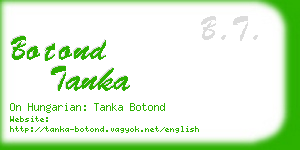 botond tanka business card